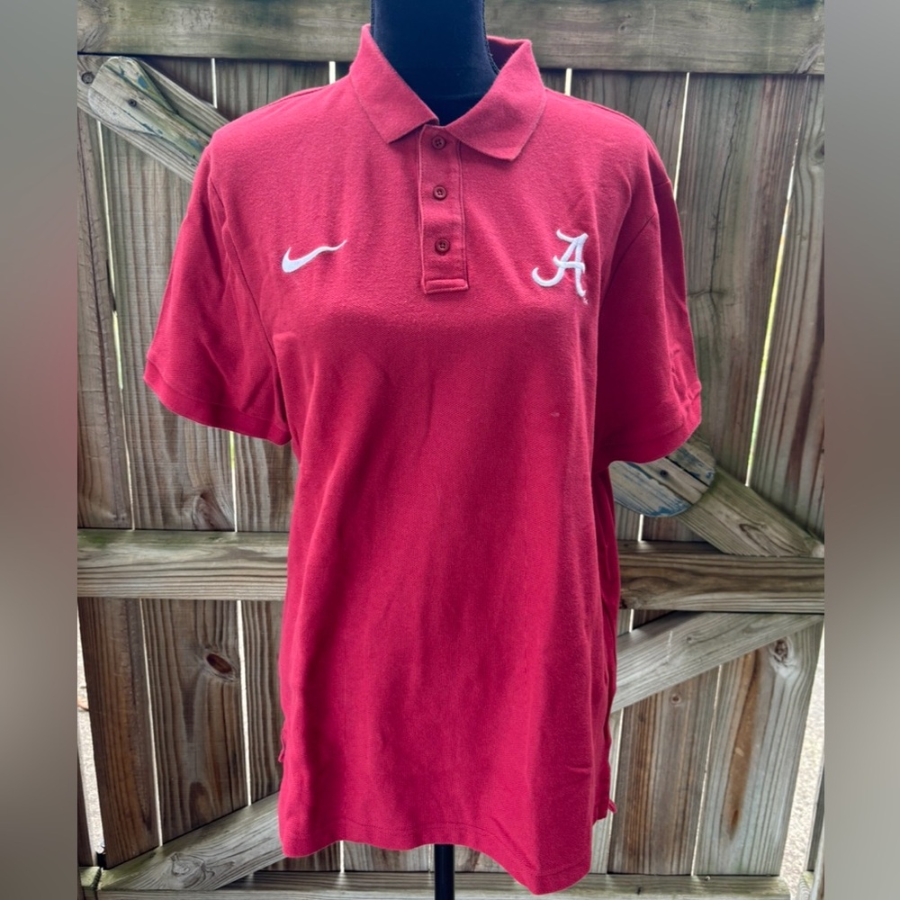 Alabama Crimson Tide Nike Short Sleeve Cotton Polo Style Shirt XL